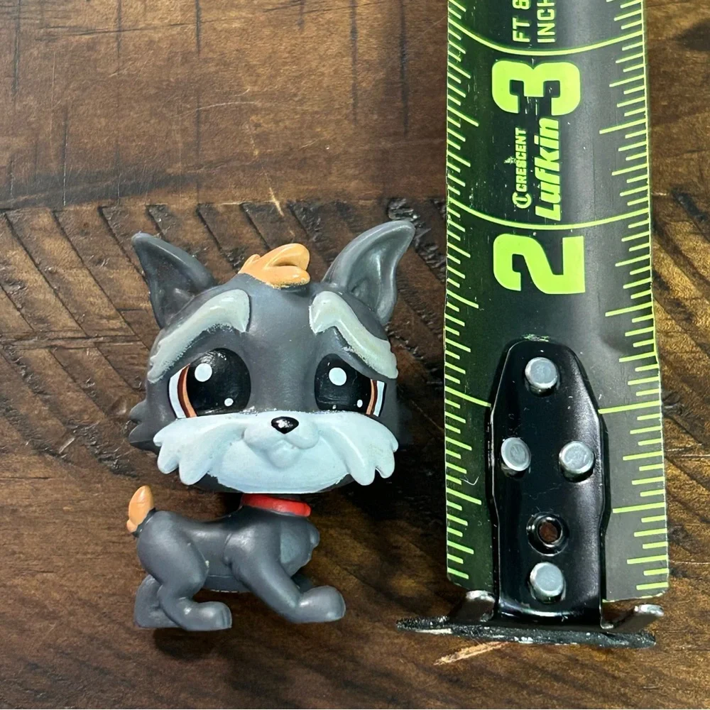 Littlest Pet Shop Pets Jedson‎ Whitebeard 180 Gray Brown Eyes Terrier dog